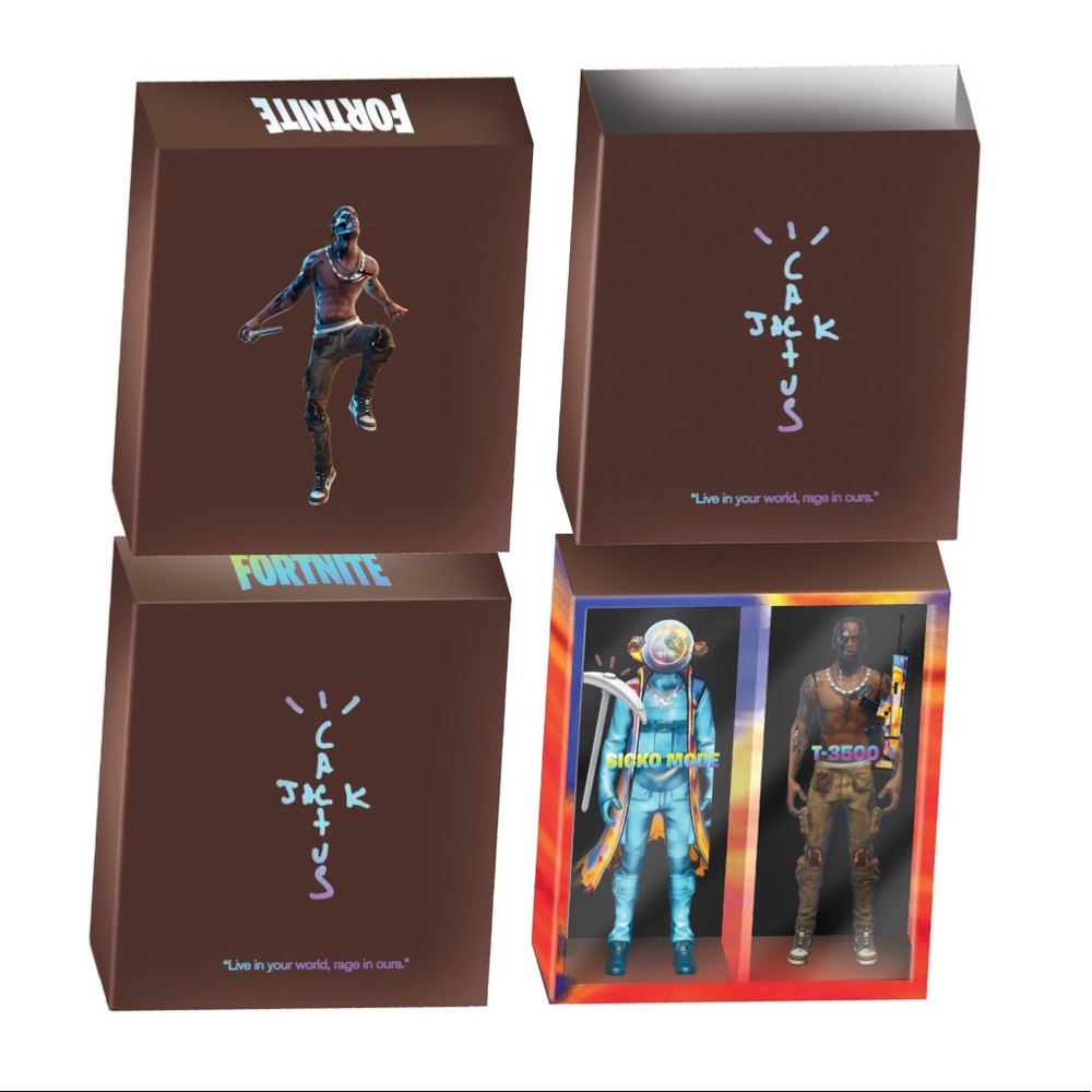 Cactus Jack Fortnite 12” action figure duo set